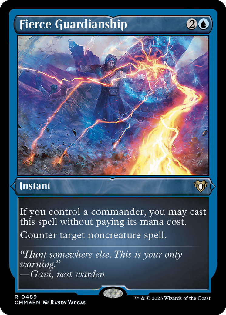 {R} Fierce Guardianship (Foil Etched) [Commander Masters][CMM 489]