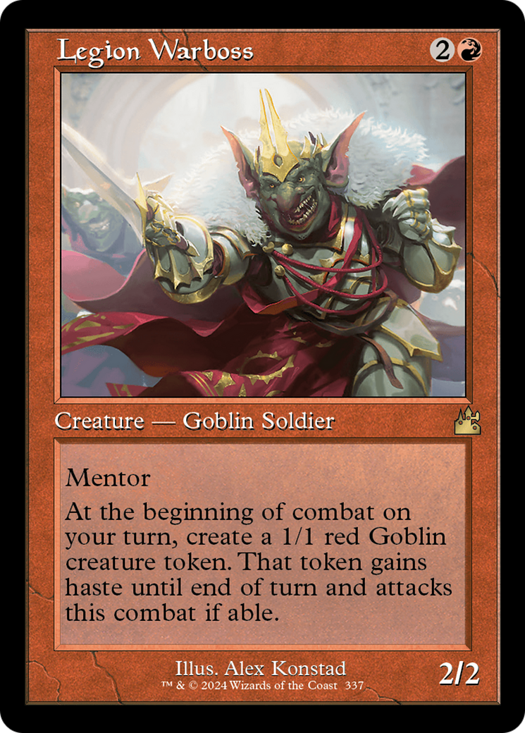 {R} Legion Warboss (Retro Frame) [Ravnica Remastered][RVR 337]