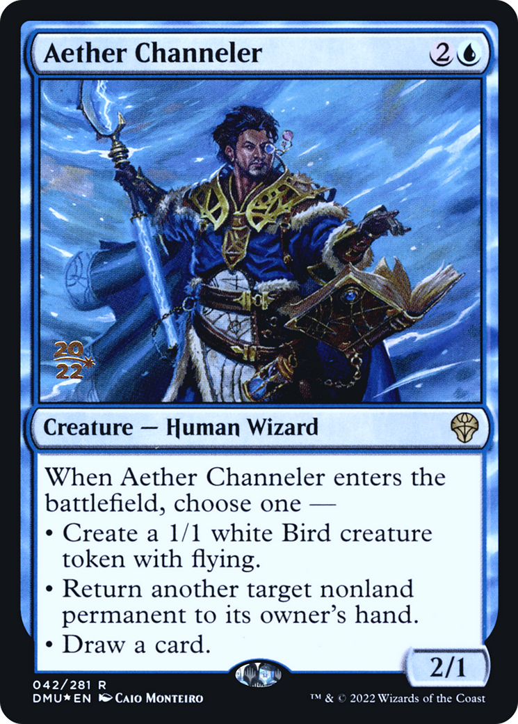 {R} Aether Channeler [Dominaria United Prerelease Promos][PR DMU 042]