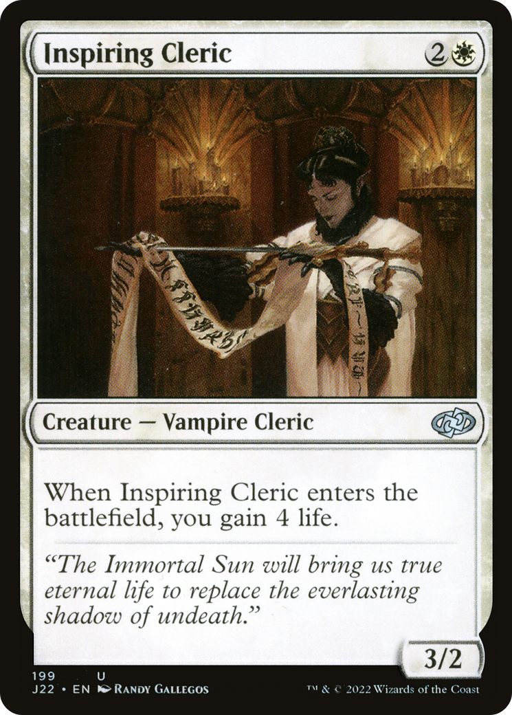 {C} Inspiring Cleric [Jumpstart 2022][J22 199]