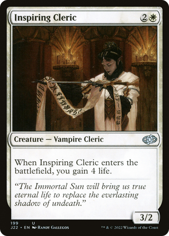 {C} Inspiring Cleric [Jumpstart 2022][J22 199]