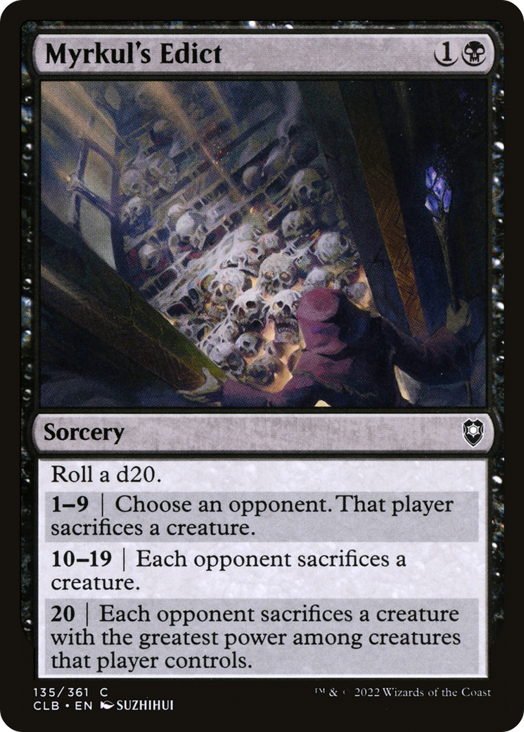 {C} Myrkul's Edict [Commander Legends: Battle for Baldur's Gate][CLB 135]