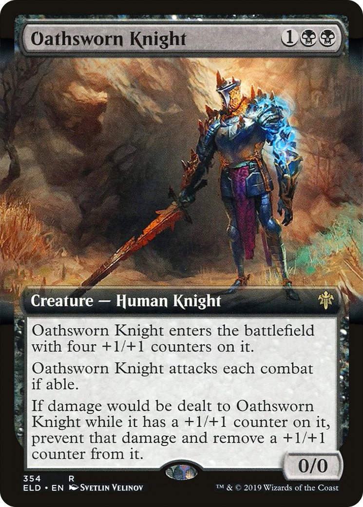 {R} Oathsworn Knight (Extended Art) [Throne of Eldraine][ELD 354]