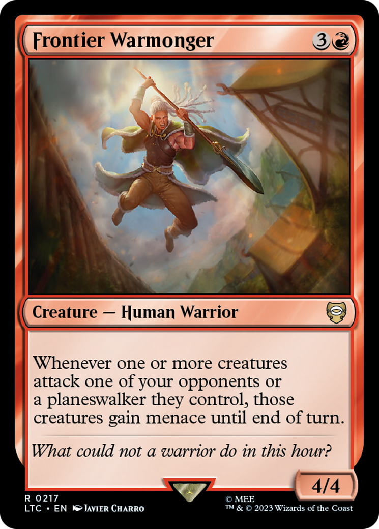 {R} Frontier Warmonger [The Lord of the Rings: Tales of Middle-Earth Commander][LTC 217]