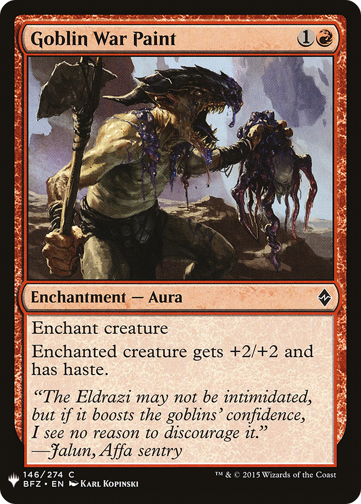 {C} Goblin War Paint [Mystery Booster][LS BFZ 146]