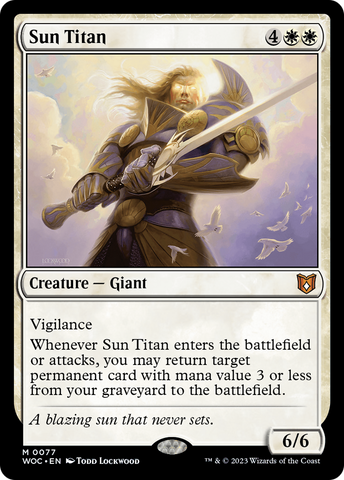 {R} Sun Titan [Wilds of Eldraine Commander][WOC 077]