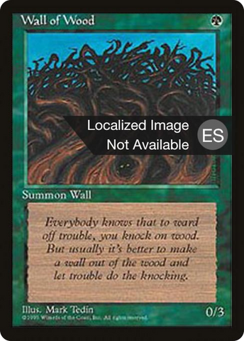 {F} Wall of Wood [Fourth Edition (Foreign Black Border)][FBB 4ED 284]