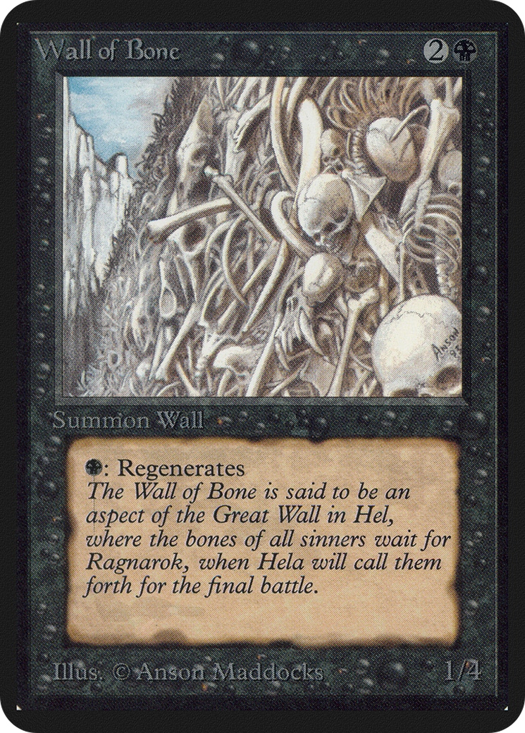 {C} Wall of Bone [Alpha Edition][LEA 132]