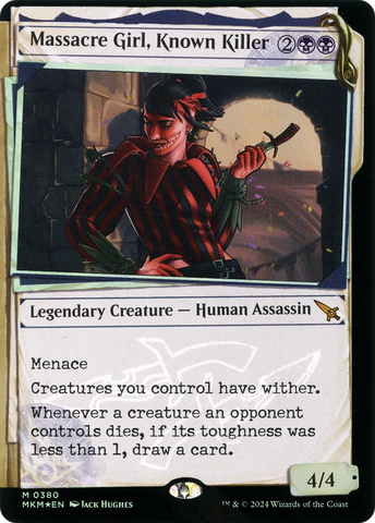 {@R} Massacre Girl, Known Killer (Showcase) (Invisible Ink) [Murders at Karlov Manor][MKM 380]