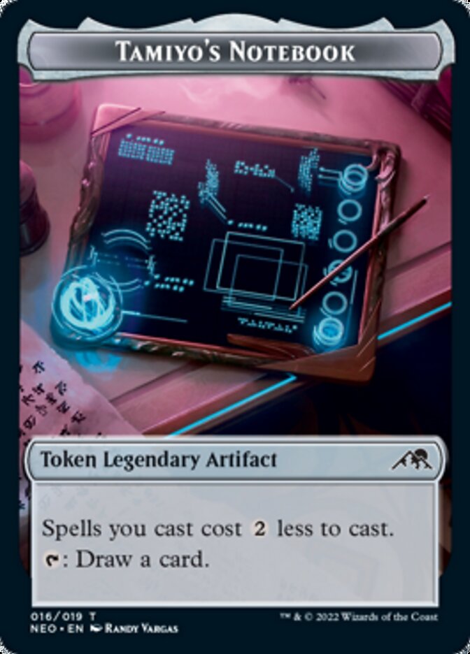 {T} Samurai // Tamiyo's Notebook Double-sided Token [Kamigawa: Neon Dynasty Tokens][TNEO 003]