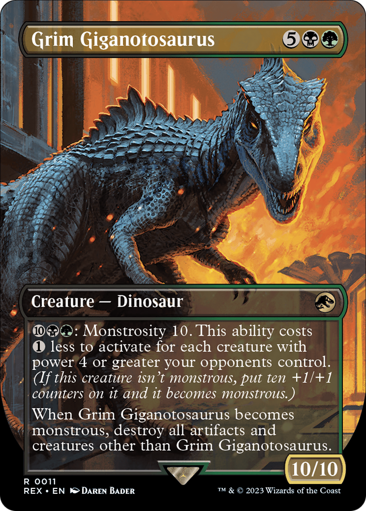 {R} Grim Giganotosaurus (Borderless) [Jurassic World Collection][REX 011]