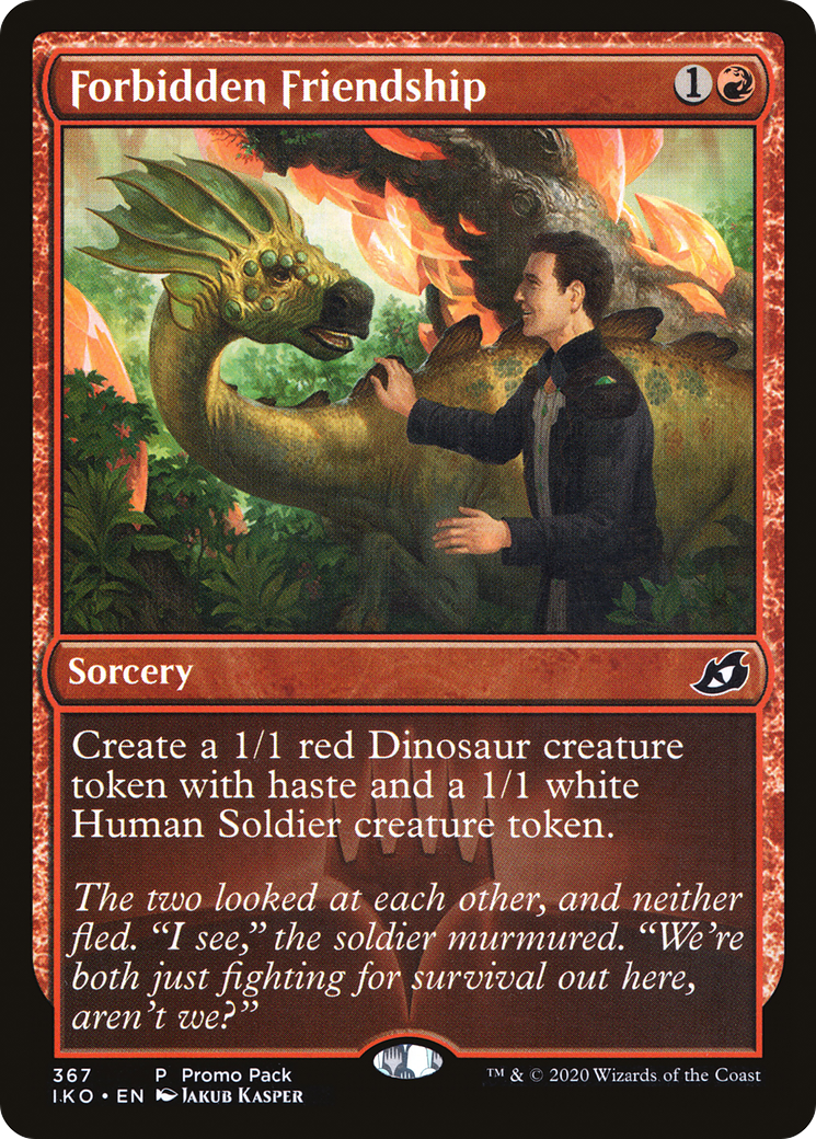 {C} Forbidden Friendship (Promo Pack) [Ikoria: Lair of Behemoths Promos][PP IKO 367]