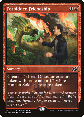 {C} Forbidden Friendship (Promo Pack) [Ikoria: Lair of Behemoths Promos][PP IKO 367]