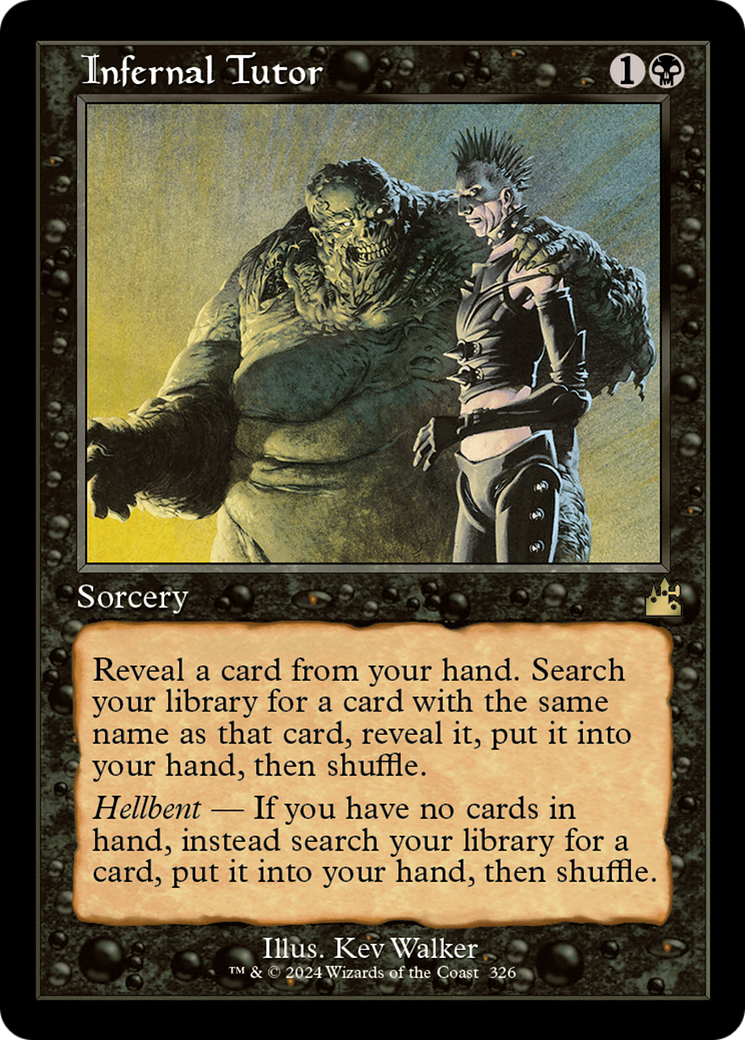 {R} Infernal Tutor (Retro Frame) [Ravnica Remastered][RVR 326]