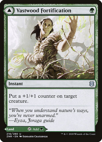 {C} Vastwood Fortification // Vastwood Thicket [Zendikar Rising][ZNR 216]