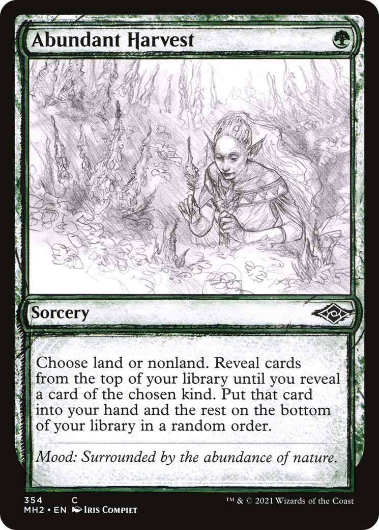 {C} Abundant Harvest (Sketch) [Modern Horizons 2][MH2 354]