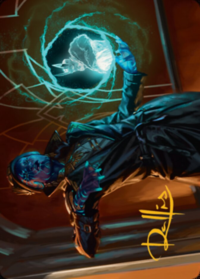 {A} Kamiz, Obscura Oculus Art Card (Gold-Stamped Signature) [Streets of New Capenna Art Series][GS ASNC 041]
