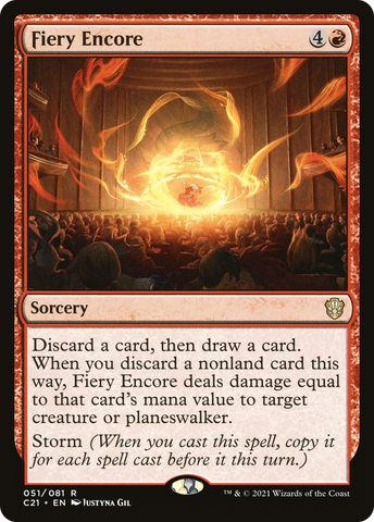 {R} Fiery Encore [Commander 2021][C21 051]