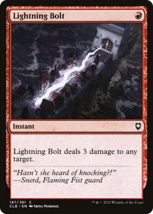 {C} Lightning Bolt [Commander Legends: Battle for Baldur's Gate][CLB 187]