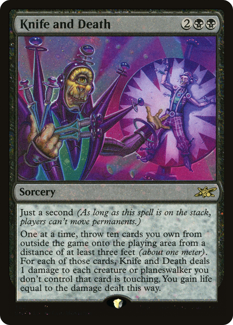 {R} Knife and Death (Galaxy Foil) [Unfinity][UNF 363]