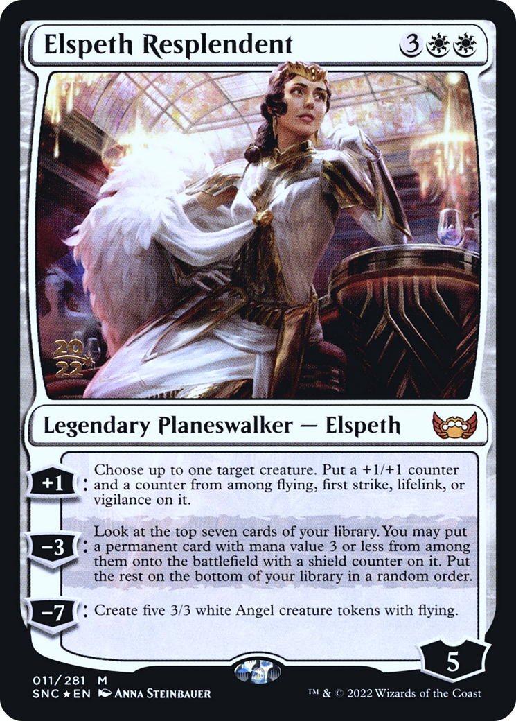 {R} Elspeth Resplendent [Streets of New Capenna Prerelease Promos][PR SNC 011]