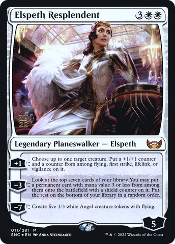 {R} Elspeth Resplendent [Streets of New Capenna Prerelease Promos][PR SNC 011]