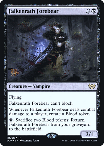 {R} Falkenrath Forebear [Innistrad: Crimson Vow Prerelease Promos][PR VOW 111]