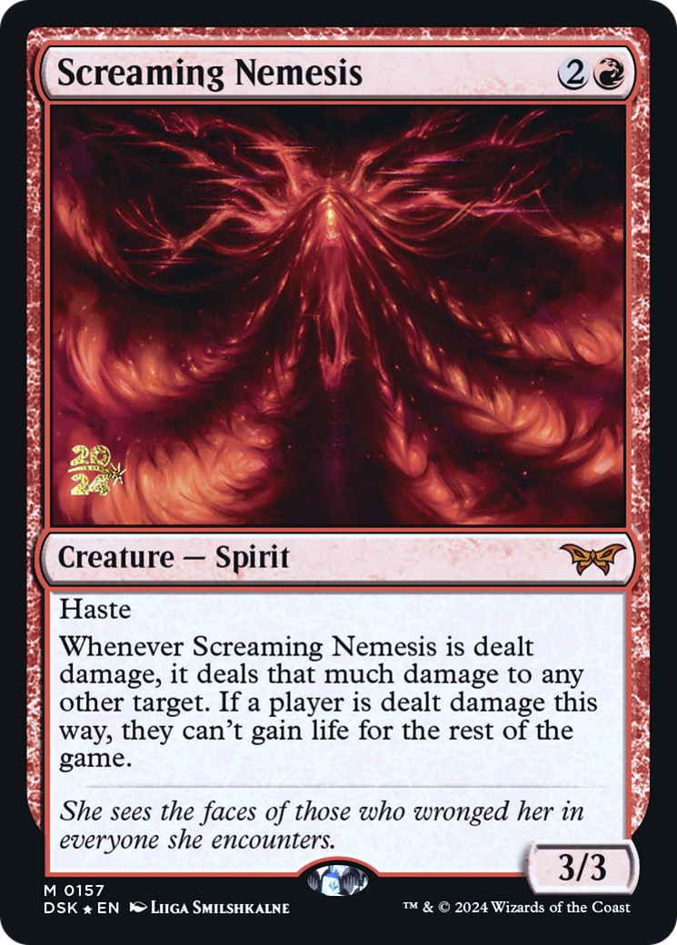 {@R} Screaming Nemesis [Duskmourn: House of Horror Prerelease Promos][PR DSK 157]