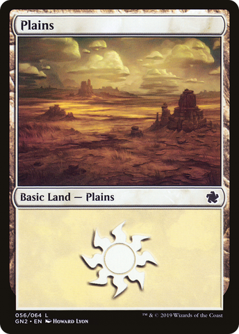 {B}[GN2 056] Plains (56) [Game Night 2019]