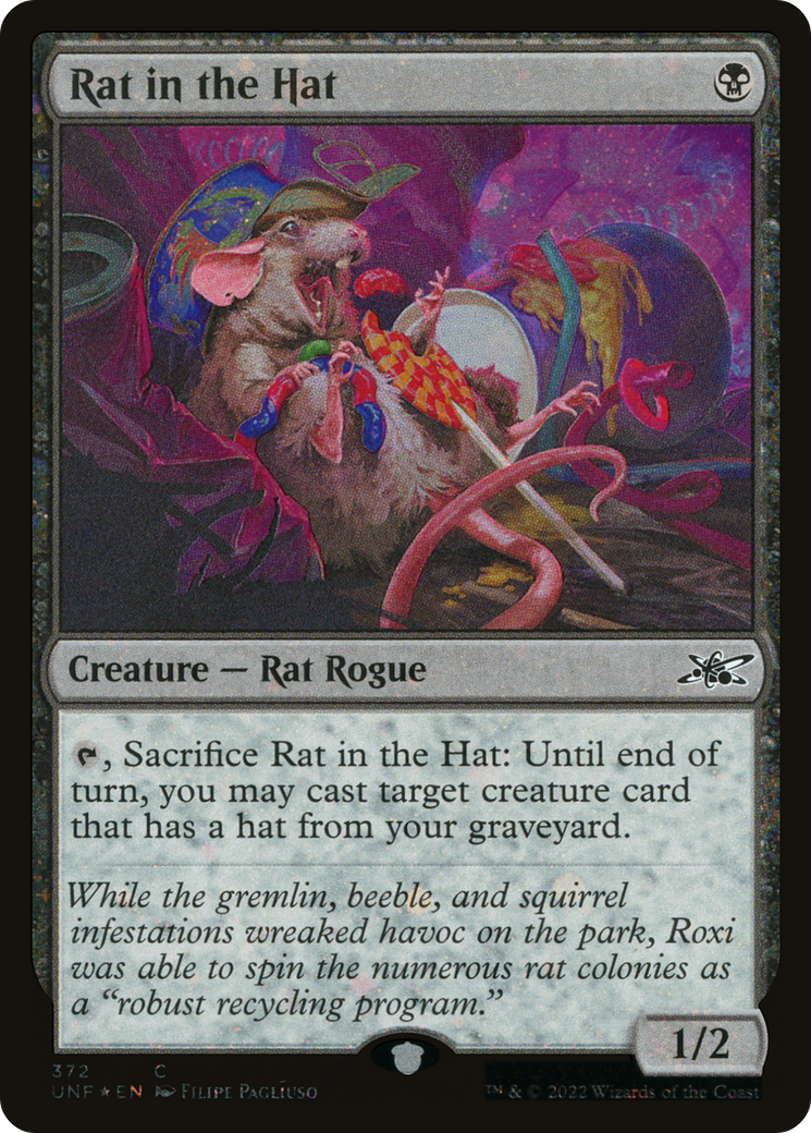 {C} Rat in the Hat (Galaxy Foil) [Unfinity][UNF 372]