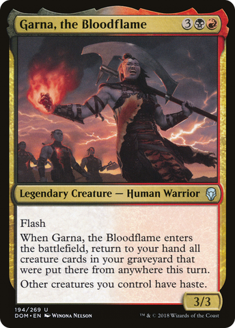 {C} Garna, the Bloodflame [Dominaria][DOM 194]