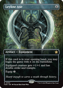 {@R} Leyline Axe (Borderless) [Foundations][FDN 353]