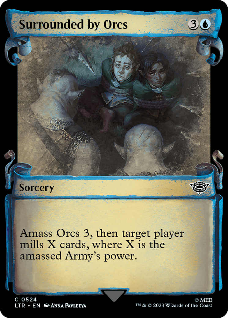 {C} Surrounded by Orcs [The Lord of the Rings: Tales of Middle-Earth Showcase Scrolls][LTR 524]