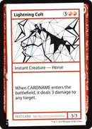 {R} Lightning Colt (2021 Edition) [Mystery Booster Playtest Cards][CMB1 057]