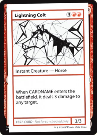 {R} Lightning Colt (2021 Edition) [Mystery Booster Playtest Cards][CMB1 057]