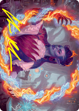 {A} Rootha, Mercurial Artist Art Card (Gold-Stamped Signature) [Strixhaven: School of Mages Art Series][GS ASTX 038]