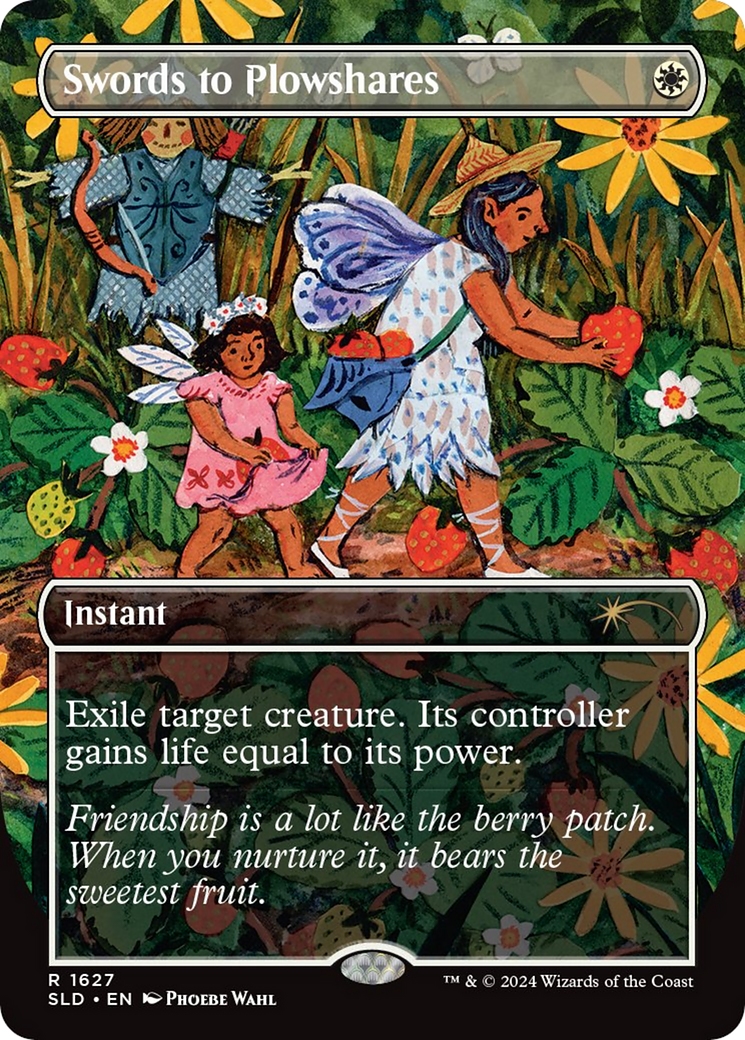 {R} Swords to Plowshares (1627) (Rainbow Foil) [Secret Lair Drop Series][RBF SLD 1627]