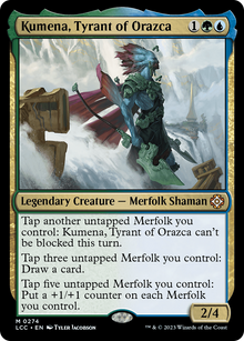 {R} Kumena, Tyrant of Orazca [The Lost Caverns of Ixalan Commander][LCC 274]