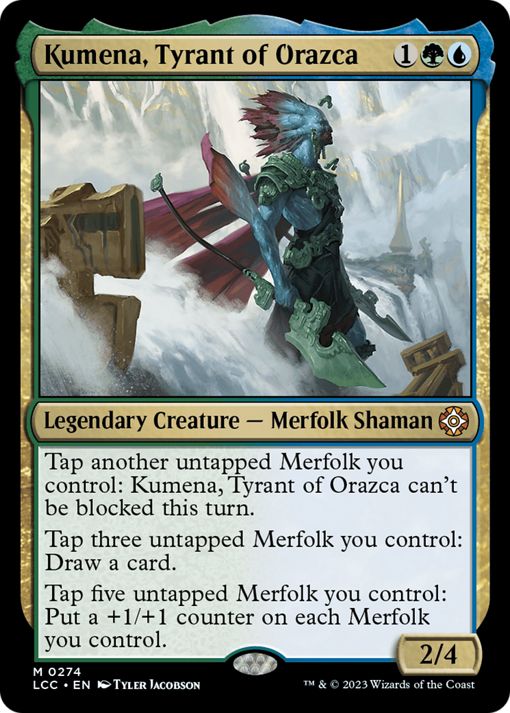 {R} Kumena, Tyrant of Orazca [The Lost Caverns of Ixalan Commander][LCC 274]