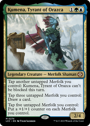 {R} Kumena, Tyrant of Orazca [The Lost Caverns of Ixalan Commander][LCC 274]