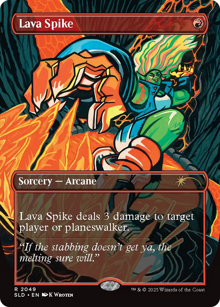 Lava Spike (2049) (Rainbow Foil) [SLD 2049]  Foil