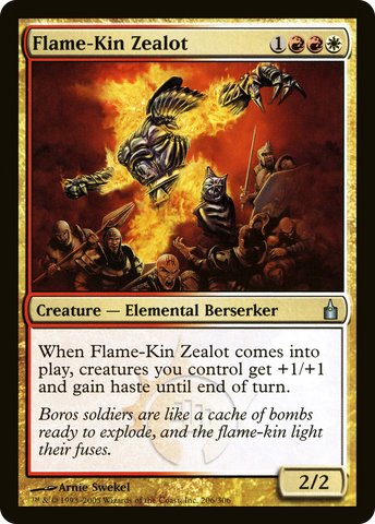 {C} Flame-Kin Zealot [Ravnica: City of Guilds][RAV 206]