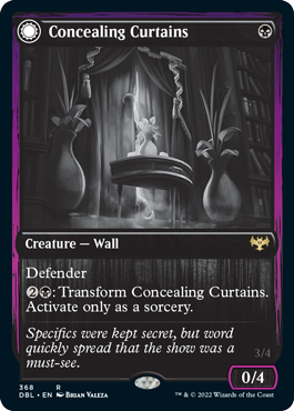 {R} Concealing Curtains // Revealing Eye [Innistrad: Double Feature][DBL 368]
