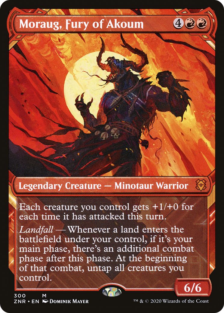 {R} Moraug, Fury of Akoum (Showcase) [Zendikar Rising][ZNR 300]