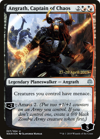 {C} Angrath, Captain of Chaos [War of the Spark Prerelease Promos][PR WAR 227]