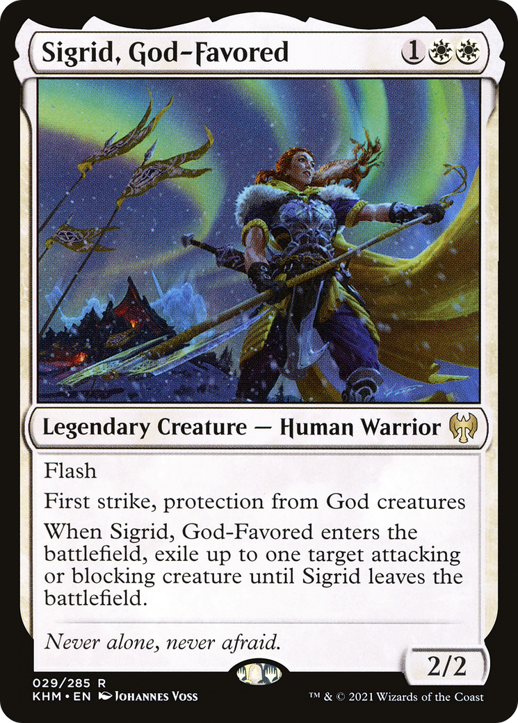 {R} Sigrid, God-Favored [Kaldheim][KHM 029]