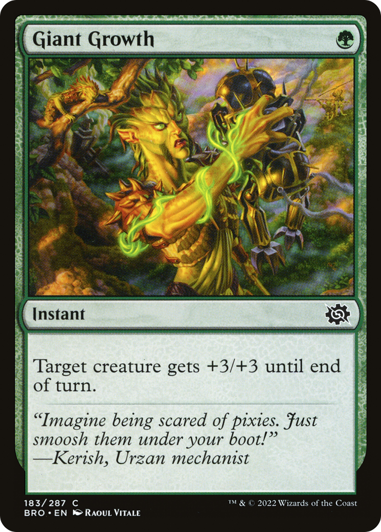 {C} Giant Growth [The Brothers' War][BRO 183]