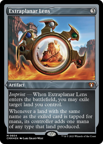 {R} Extraplanar Lens (Foil Etched) [Commander Masters][CMM 604]