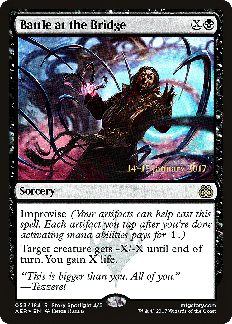 {R} Battle at the Bridge [Aether Revolt Prerelease Promos][PR AER 053]