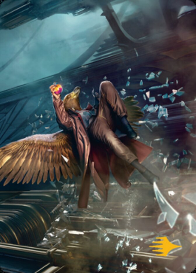{A} Skyway Robber Art Card (Gold-Stamped Signature) [Streets of New Capenna Art Series][GS ASNC 055]